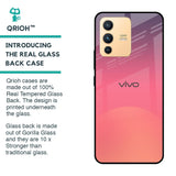Sunset Orange Glass Case for Vivo V23 Pro 5G