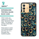Peacock Feathers Glass case for Vivo V23 Pro 5G