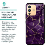 Geometric Purple Glass Case For Vivo V23 Pro 5G