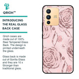 Shimmer Roses Glass case for Vivo V23 Pro 5G