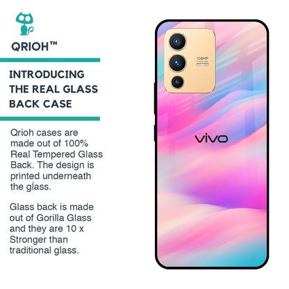 Colorful Waves Glass case for Vivo V23 Pro 5G