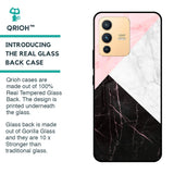 Marble Collage Art Glass Case For Vivo V23 Pro 5G