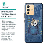 Kitty In Pocket Glass Case For Vivo V23 Pro 5G
