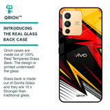 Race Jersey Pattern Glass Case For Vivo V23 Pro 5G