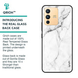 Modern White Marble Glass case for Vivo V23 Pro 5G