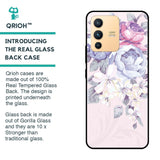 Elegant Floral Glass case for Vivo V23 Pro 5G