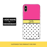 Ternate Polka Customized Phone Cover