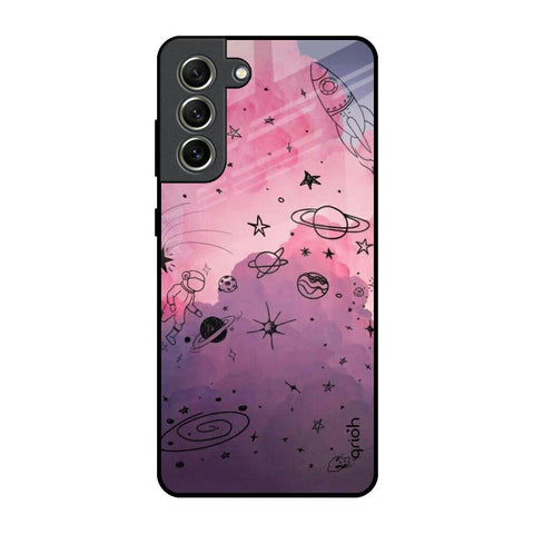 Space Doodles Samsung Galaxy S21 FE 5G Glass Back Cover Online