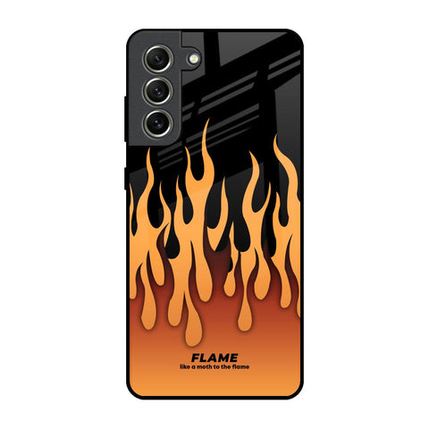 Fire Flame Samsung Galaxy S21 FE 5G Glass Back Cover Online