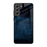 Dark Blue Grunge Samsung Galaxy S21 FE 5G Glass Back Cover Online