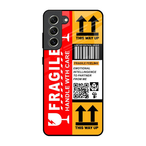 Handle With Care Samsung Galaxy S21 FE 5G Glass Back Cover Online