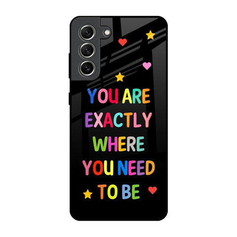 Magical Words Samsung Galaxy S21 FE 5G Glass Back Cover Online