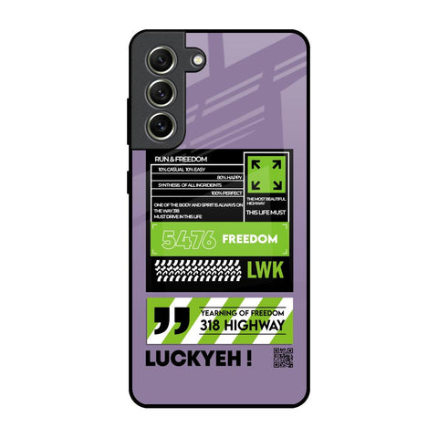 Run & Freedom Samsung Galaxy S21 FE 5G Glass Back Cover Online