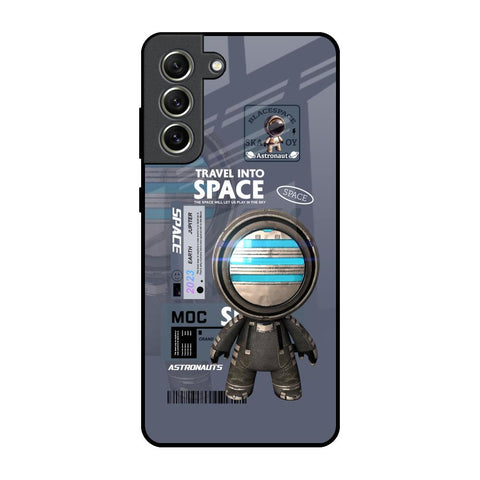 Space Travel Samsung Galaxy S21 FE 5G Glass Back Cover Online