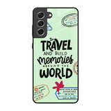 Travel Stamps Samsung Galaxy S21 FE 5G Glass Back Cover Online