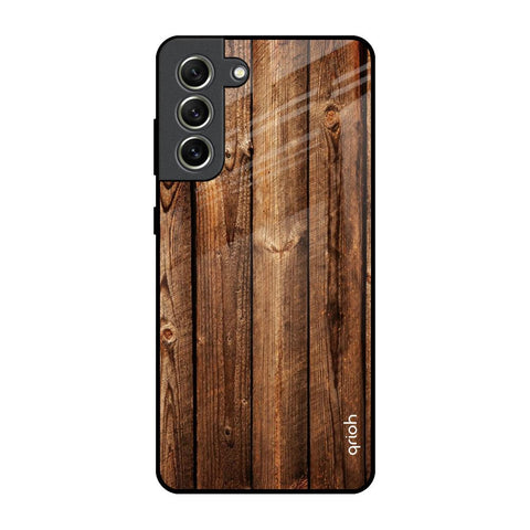 Timber Printed Samsung Galaxy S21 FE 5G Glass Back Cover Online