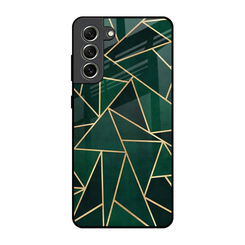 Abstract Green Samsung Galaxy S21 FE 5G Glass Back Cover Online
