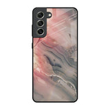 Pink And Grey Marble Samsung Galaxy S21 FE 5G Glass Back Cover Online