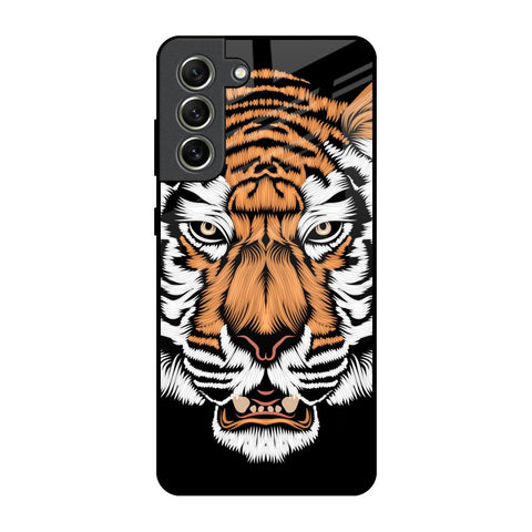 Angry Tiger Samsung Galaxy S21 FE 5G Glass Back Cover Online