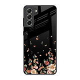 Floating Floral Print Samsung Galaxy S21 FE 5G Glass Back Cover Online