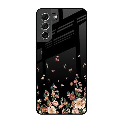 Floating Floral Print Samsung Galaxy S21 FE 5G Glass Back Cover Online