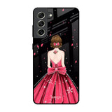 Fashion Princess Samsung Galaxy S21 FE 5G Glass Back Cover Online