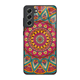 Elegant Mandala Samsung Galaxy S21 FE 5G Glass Back Cover Online