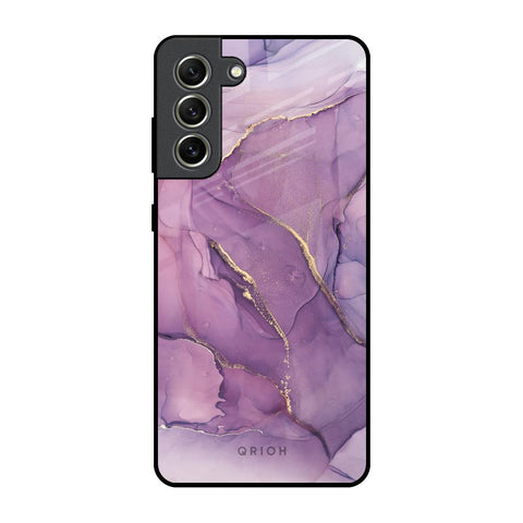 Purple Gold Marble Samsung Galaxy S21 FE 5G Glass Back Cover Online