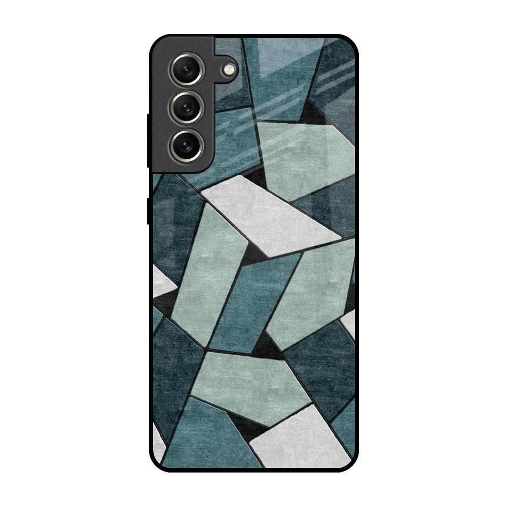 Abstact Tiles Samsung Galaxy S21 FE 5G Glass Back Cover Online