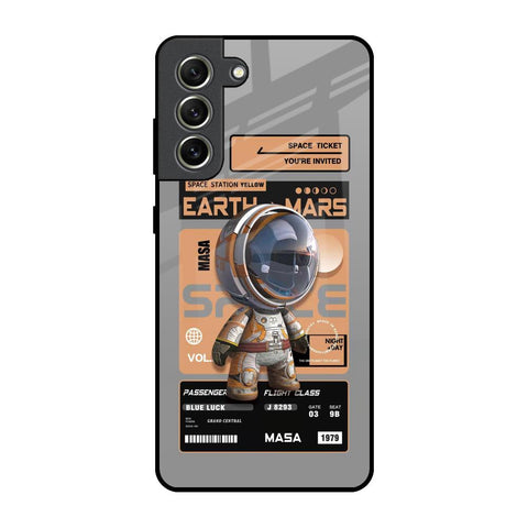 Space Ticket Samsung Galaxy S21 FE 5G Glass Back Cover Online