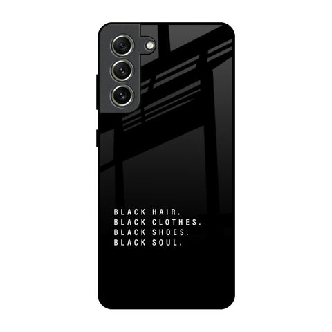 Black Soul Samsung Galaxy S21 FE 5G Glass Back Cover Online