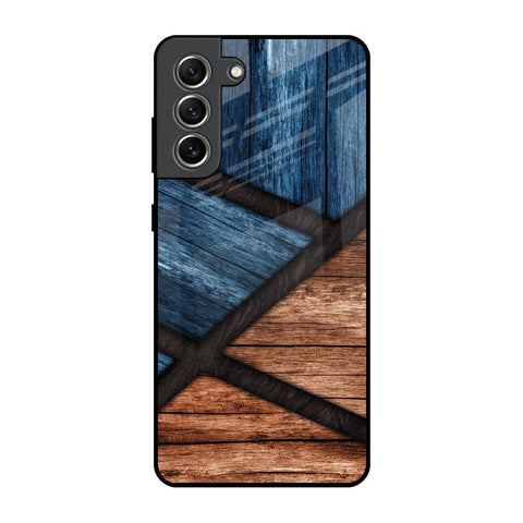 Wooden Tiles Samsung Galaxy S21 FE 5G Glass Back Cover Online