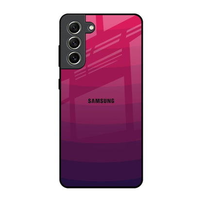 Wavy Pink Pattern Samsung Galaxy S21 FE 5G Glass Back Cover Online