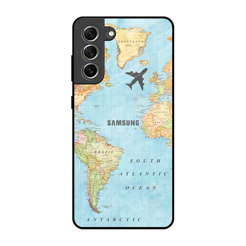 Fly Around The World Samsung Galaxy S21 FE 5G Glass Back Cover Online