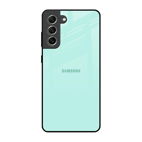 Teal Samsung Galaxy S21 FE 5G Glass Back Cover Online