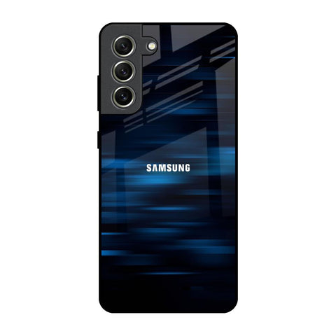 Blue Rough Abstract Samsung Galaxy S21 FE 5G Glass Back Cover Online