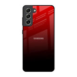 Maroon Faded Samsung Galaxy S21 FE 5G Glass Back Cover Online