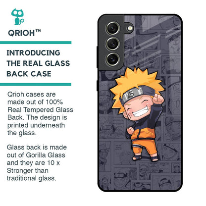 Orange Chubby Glass Case for Samsung Galaxy S21 FE 5G