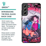 Radha Krishna Art Glass Case for Samsung Galaxy S21 FE 5G