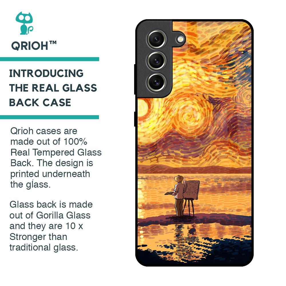 Sunset Vincent Glass Case for Samsung Galaxy S21 FE 5G