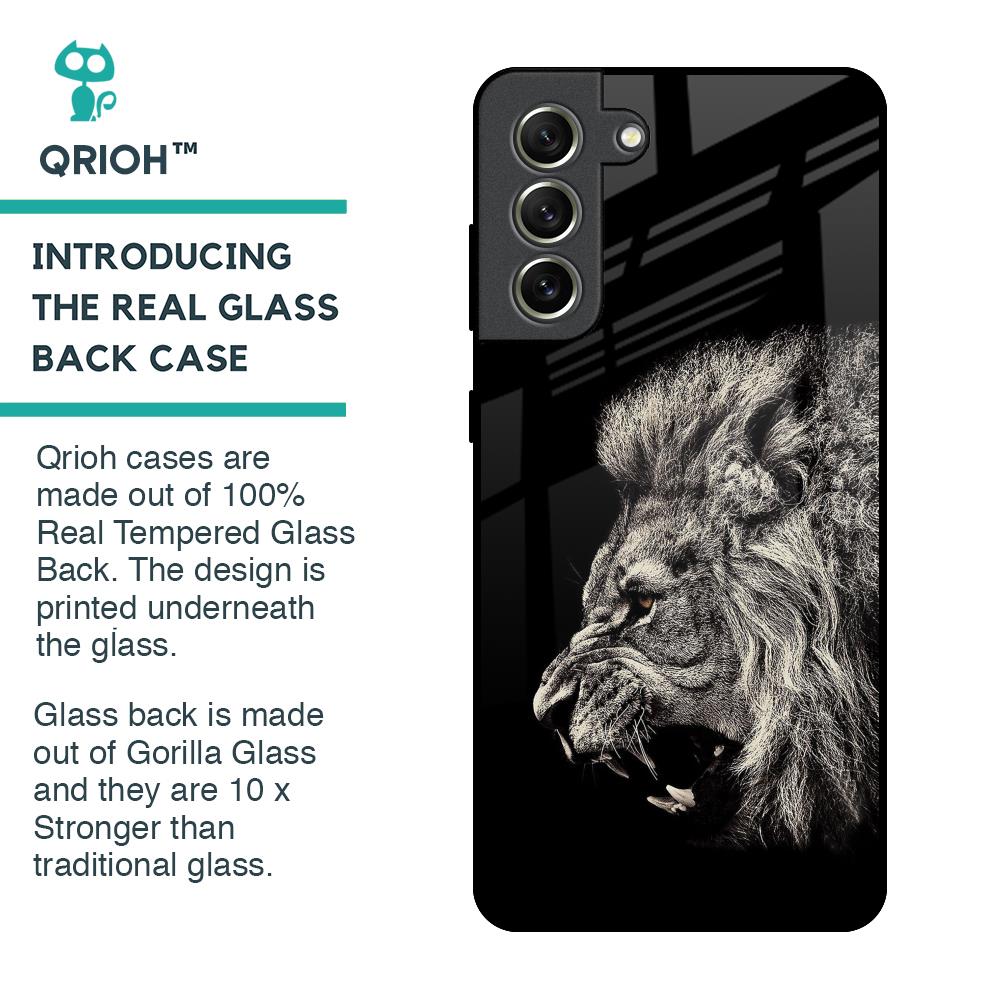 Brave Lion Glass Case for Samsung Galaxy S21 FE 5G