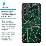 Abstract Green Glass Case For Samsung Galaxy S21 FE 5G