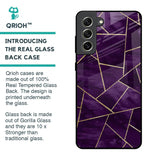 Geometric Purple Glass Case For Samsung Galaxy S21 FE 5G