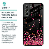 Heart Rain Fall Glass Case For Samsung Galaxy S21 FE 5G