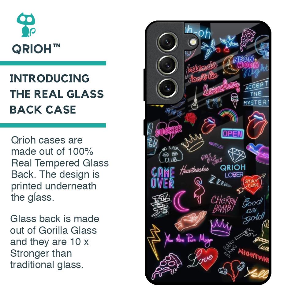 Accept The Mystery Glass Case for Samsung Galaxy S21 FE 5G