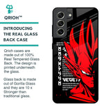 Red Vegeta Glass Case for Samsung Galaxy S21 FE 5G