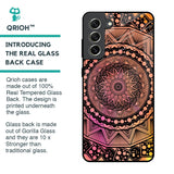 Floral Mandala Glass Case for Samsung Galaxy S21 FE 5G