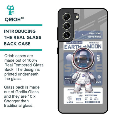 Space Flight Pass Glass Case for Samsung Galaxy S21 FE 5G