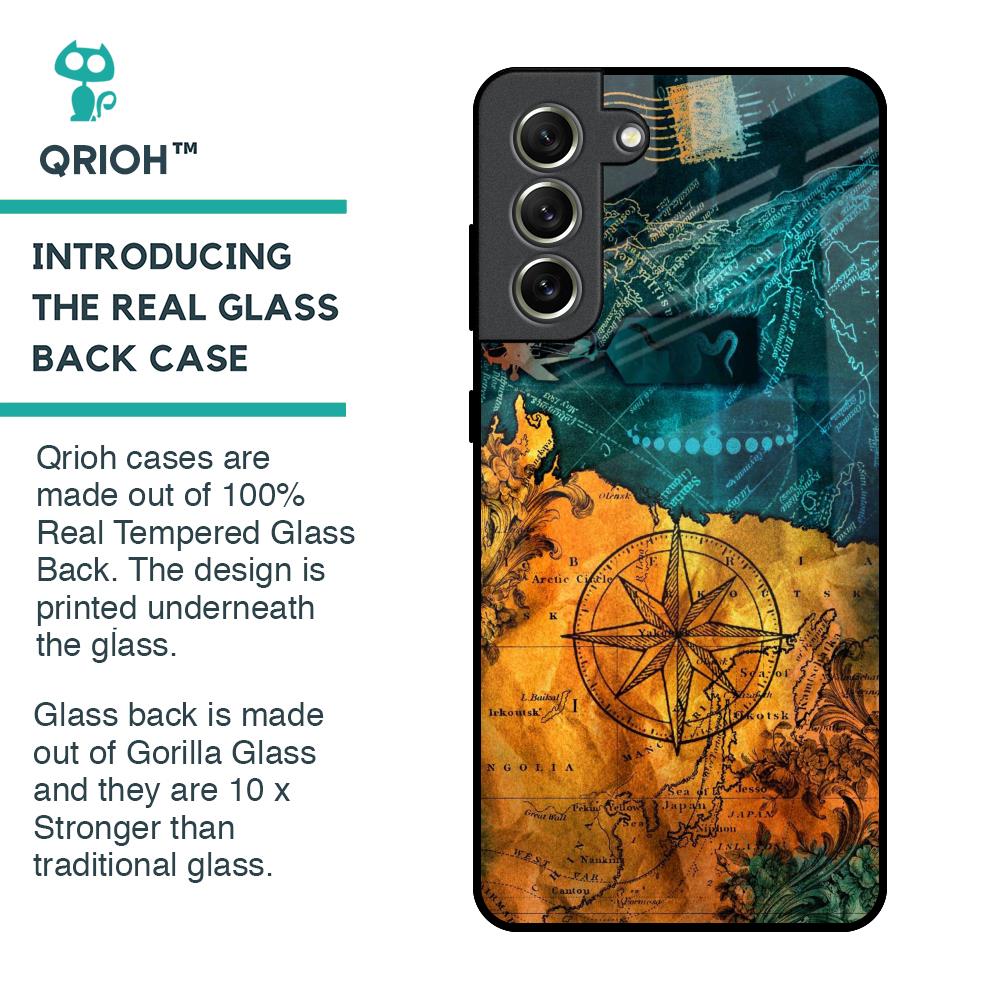Architecture Map Glass Case for Samsung Galaxy S21 FE 5G