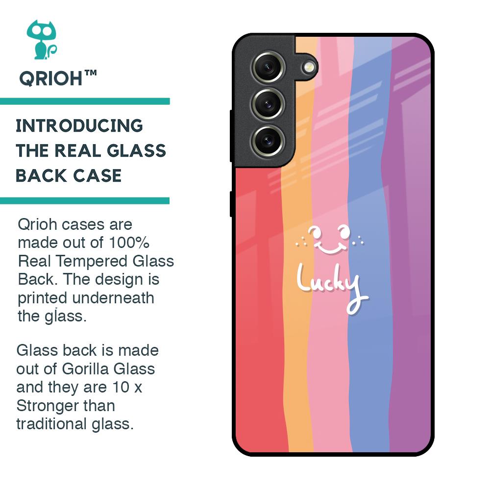 Lucky Abstract Glass Case for Samsung Galaxy S21 FE 5G